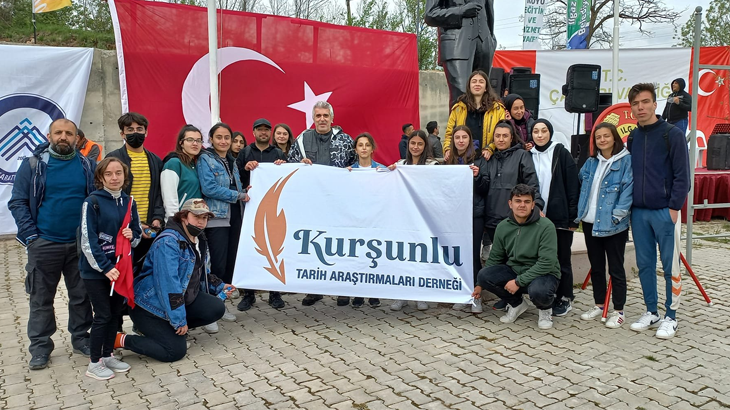 Atatürk ve İstiklal Yolu Kahramanlarına saygı yürüyüşüne katıldık!