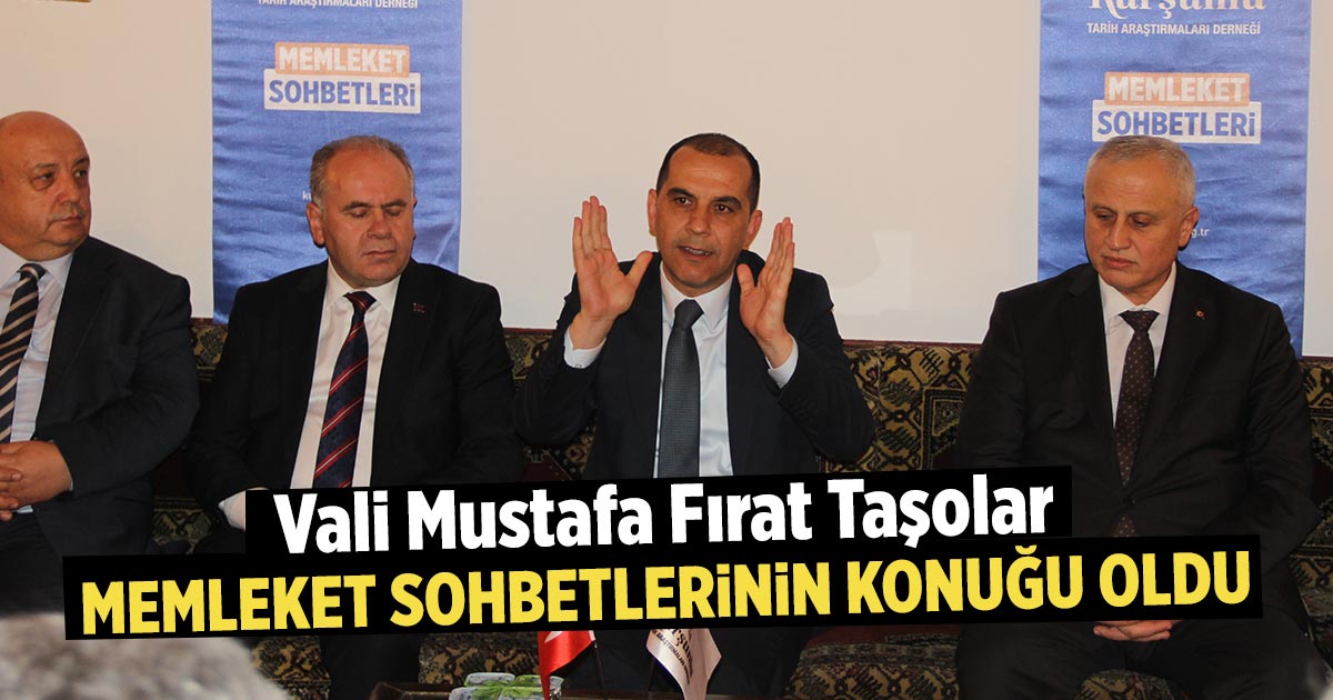 Vali Taşolar, Memleket Sohbetlerinin konuğu oldu